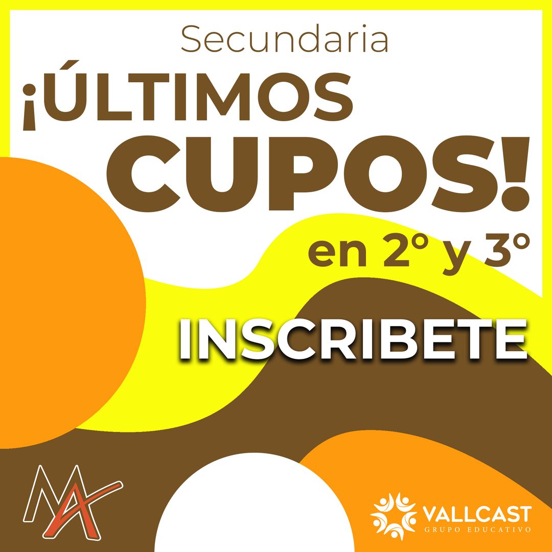 ¡Inscripciones 2º y 3º!